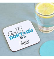 Kişiye Özel Göz Doktorlarına Özel Bardak Altlığı