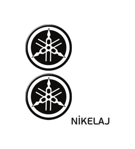 YAMAHA UYUMLU 4 (5X5CM) İKİLİ DAMLA ETİKET (DE012)