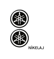 YAMAHA UYUMLU 4 (5X5CM) İKİLİ DAMLA ETİKET (DE012)
