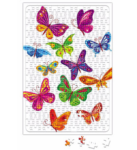 Renkli Kelebekler Puzzle 240 Parça Yapboz