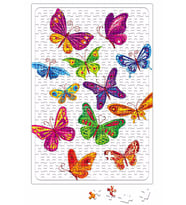 Renkli Kelebekler Puzzle 240 Parça Yapboz