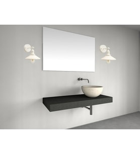 RİOLİGHT RETRO,RUSTİK 2,VİNTAGE BEYAZ 1XE27 DUYLU METAL DUVAR APLİK ŞAPKA ÇAPI:23CM