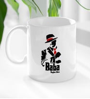 BK Gift Kişiye Özel Babalar Günü Hediyesi Baba Godfather Tasarımlı Kupa Bardak-18 (Beyaz)