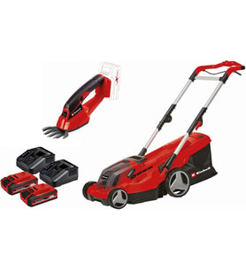 Einhell Ge-Cm 36/37 Li Akülü Çim Biçme Makinesi + Ge-Cg 18/1 Li Power X-Change Akülü Çit Budama (18V