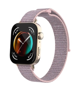 Microsonic Huawei Watch Fit 4 Pro Hasırlı Kordon Woven Sport Loop Rose Gold