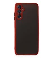 Galaxy A05S Kılıf Montreal Silikon Kapak - Kırmızı