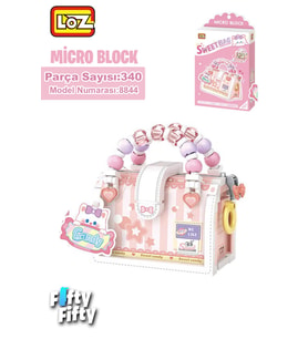 Loz Micro Block Sweet Bag Serisi Boncuklu Çanta 340 Parça Oyuncak Yapım Seti FFLZ-8844