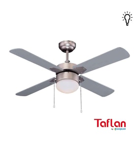 Kaşkar-Taflan L42015-Gri Lambalı Tavan Vantilatörü