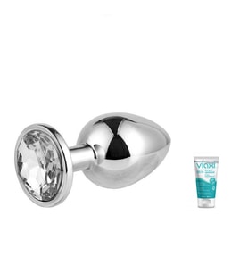 Renkli Taşlı Küçük Boy Plug+Jel
