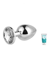 Renkli Taşlı Küçük Boy  Plug+Jel