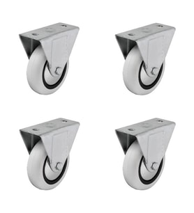 4 Adet Hts Sabit Tablalı Mobilya Tekeri Tekerlek Çap : 74 mm Kod : 355