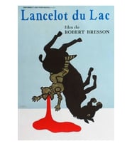 Lancelot Du Lac - Robert Bresson Film Tablo Ahşap Poster Dekoratif