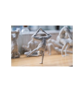 Yoga/Meditasyon Yapan İskandinav Tarzı Biblo Heykel Figür Dekor Dekorasyon Hediyelik Denge ve Huzur