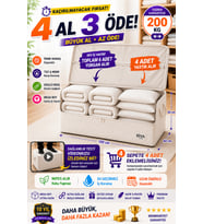 Dayanıklı Yorgan Döşek Hurcu 100x60x60cm Üstten Komple Fermuarlı 180 kg TaşımaKapasiteli Esnek Kalın