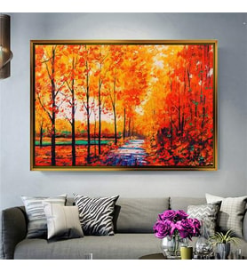 Altın Çerçeveli dekoratif tablo l1159 (Gold)