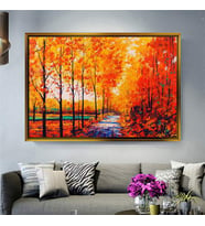Altın Çerçeveli dekoratif tablo l1159 (Gold)