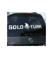 Solo Türk Sticker Oto Arka Cam Sticker 52*13 Cm