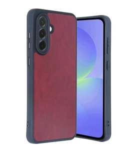 Samsung Galaxy A35 5g Kılıf Aras Deri Kapak - Bordo