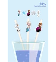 Frozen Karlar Ülkesi Temalı 10'lu Figürlü Pipet Seti