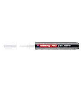 Edding 790 Çok Amaçlı Örtücü Boyama Dekorasyon Markörü 2-4 mm BEYAZ 
