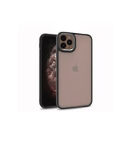 Apple iPhone 12 Pro Uyumlu Kılıf Zore Flora Kapak (Siyah)