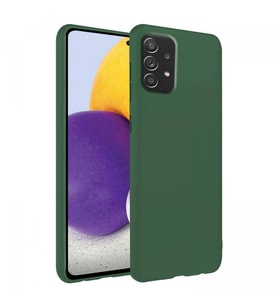 Samsung Galaxy A72 İnce Mat Silikon Kılıf Haki