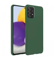 Samsung Galaxy A72 İnce Mat Silikon Kılıf Haki