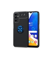 Samsung Galaxy A54 Uyumlu Kılıf Zore Ravel Silikon Kapak (Siyah-Mavi)