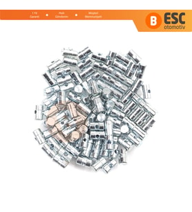 BCR036 100 Adet İç Dış Kapı Kolu Bagaj Kilit Mandal Açma Tel Halat Ucu 6x10 mm Delik Çapı: 2.2 mm