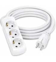 3 Metre Uzatma Kablosu, Topraklı Elektrik Uzatma Kablosu, Dayanıklı PVC Kablolu Güç Uzatma Kablosu, Ev, Ofis, Mutfak, Salon, Çocuk Odası ve Çalışma Alanları İçin, Elektrikli Ev Aletleri