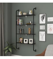 sensa mobilya metal+kitaplık+duvar+rafı+saksılık