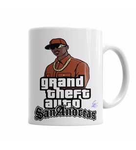 GTA SanAndreas Kupa Bardak Porselen