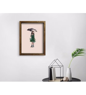BK Home Doğal Masif Ahşap Çerçeveli Tablo-21