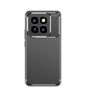 Xiaomi Mi 14t Pro Kılıf Auto Focus Karbon Kapak - Siyah