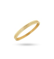 Goldium 14 Ayar Altın Başak Kelepçe Bilezik (Sarı)