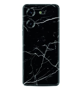 Tecno Pova 5 Kılıf Resimli Desenli Baskılı Silikon Siyah Mermer 1299