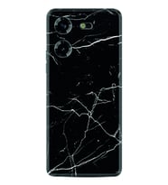 Tecno Pova 5 Kılıf Resimli Desenli Baskılı Silikon Siyah Mermer 1299