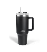 Any Morning Vaha 1200 ml Üç Kademe Çevirmeli Kapaklı Çift Katman Çelik Termos Mug Siyah SI2440217