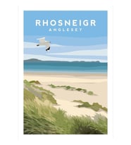 Rhosneigr Plajı, Anglesey - Kuzey Galler Tablo Ahşap Poster Dekoratif