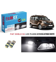 Fiat Doblo D4 LED Plaka Aydınlatma Ampul Seti FEMEX Parlak Beyaz
