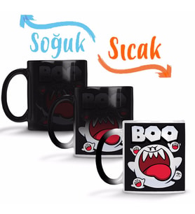 Süper Mario Boo Sihirli Kupa Bardak Porselen