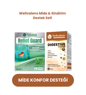 Sindirim Destek Seti - Digestive Enzymes 30 Tablet & Relief Guard 24 Çiğnenebilir Tablet