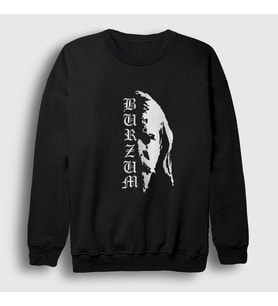 Presmono Unisex Siyah Varg Vikernes Burzum Sweatshirt 467691tt