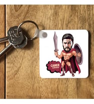 Kişiye Özel Spartalı Asker Karikatürlü Anahtarlık