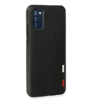 Newface Samsung Galaxy A02S Kılıf Loop Deri Silikon - Siyah
