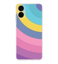 PrintiFy Tecno Camon 19 Neo Uyumlu Kamera Korumalı Renk Cümbüşü B Tasarımlı Şeffaf Silikon Kılıf