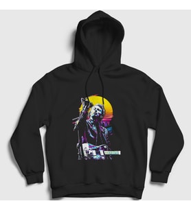 Presmono Unisex Beyaz Thom Yorke Radiohead Kapüşonlu Sweatshirt 104700tt (Siyah)