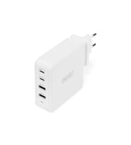 Digitus 4-Port Evrensel USB Şarj Adaptörü, 100 W, 2 x USB-C, 2 x USB-A, PD 3.0, beyaz renk<br>Digitus 4-Port Universal USB Charging Adapter, 100W, 2x USB-C, 2x USB-A, PD 3.0, white