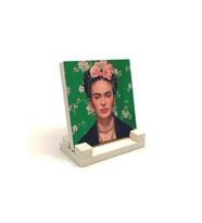 Frida Kahlo Baskılı Taş Masaüstlük 10X10