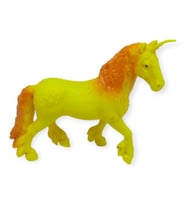 Çiftlik Hayvanları Serisi - Efsanevi Unicorn 12 cm - Sarı - Turuncu